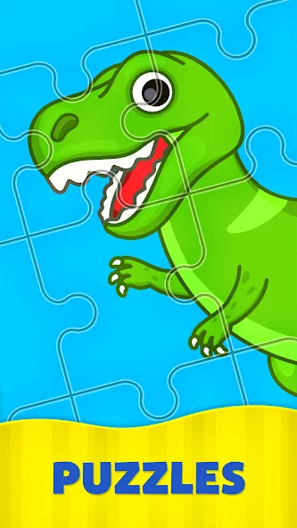 Взломанная Kids Puzzles: Games for Kids  [МОД Много монет] — стабильная версия apk на Андроид screen 1