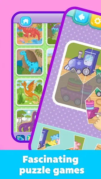 Взломанная Kids Puzzles: Games for Kids  [МОД Много монет] — стабильная версия apk на Андроид screen 4