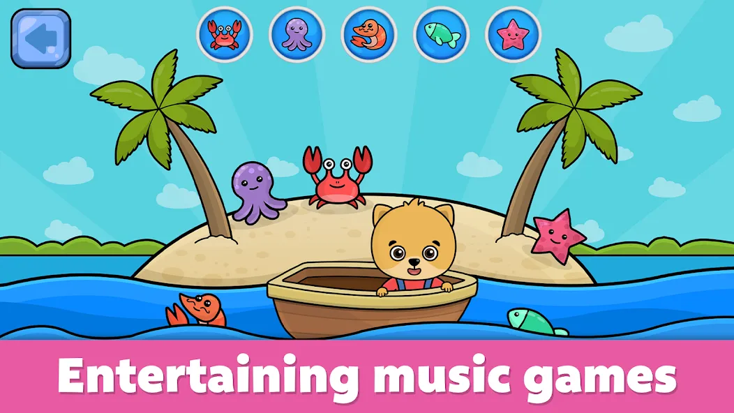 Скачать взлом Baby Piano: Kids Music Games  [МОД Меню] — последняя версия apk на Андроид screen 4