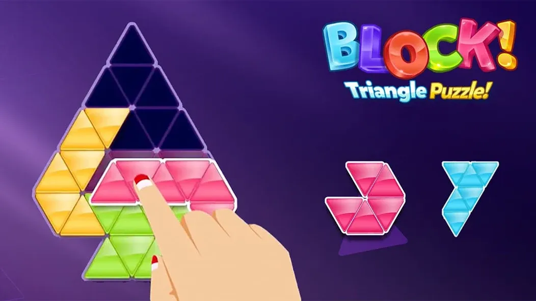 Взломанная Block! Triangle Puzzle:Tangram  [МОД Много монет] — стабильная версия apk на Андроид screen 2