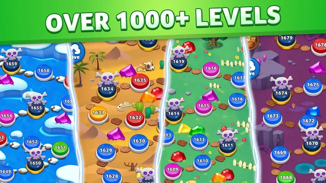 Скачать взлом Jewel Match King  [МОД Unlocked] — полная версия apk на Андроид screen 3