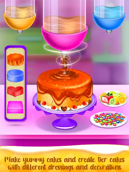 Скачать взлом Cake Maker Cooking Cake Games (Кейк Мейкер кулинарные игры на приготовление тортов)  [МОД Unlimited Money] — последняя версия apk на Андроид screen 2