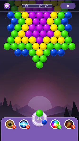 Скачать взлом Bubble Shooter Rainbow  [МОД Бесконечные деньги] — последняя версия apk на Андроид screen 1