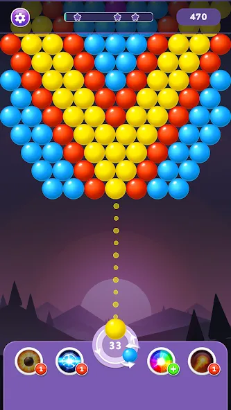 Скачать взлом Bubble Shooter Rainbow  [МОД Бесконечные деньги] — последняя версия apk на Андроид screen 2