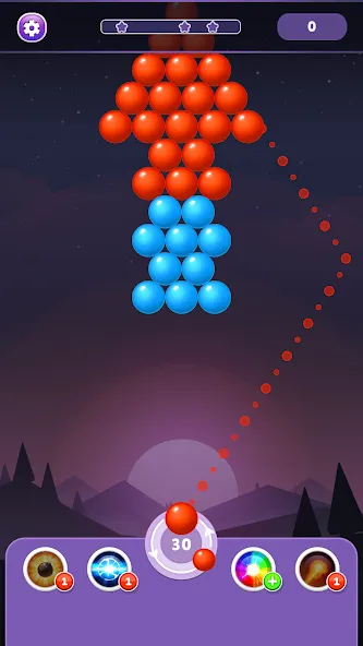 Скачать взлом Bubble Shooter Rainbow  [МОД Бесконечные деньги] — последняя версия apk на Андроид screen 3