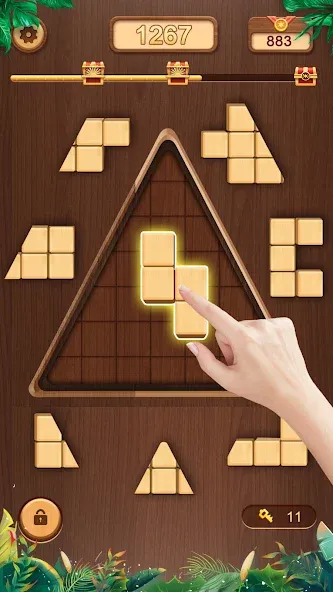 Скачать взлом WoodCube — Woody Puzzle (ВудКуб)  [МОД Mega Pack] — последняя версия apk на Андроид screen 2