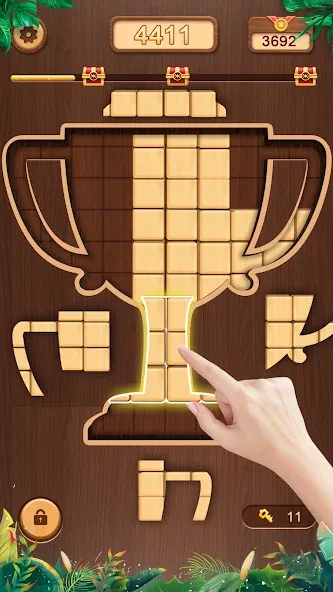 Скачать взлом WoodCube — Woody Puzzle (ВудКуб)  [МОД Mega Pack] — последняя версия apk на Андроид screen 5