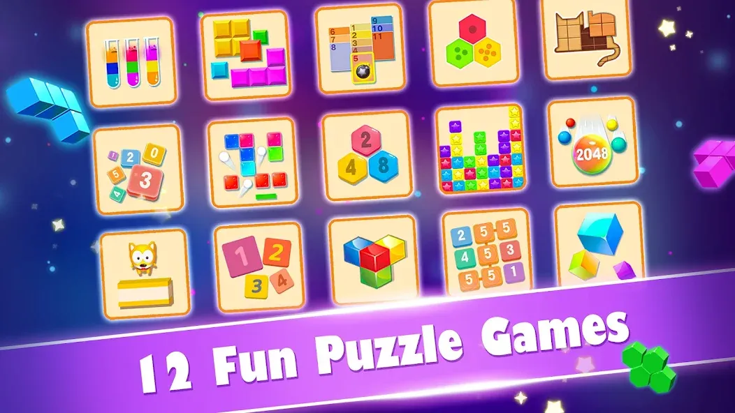 Скачать взлом Block Gems: Block Puzzle Games (Блок драгоценные камни)  [МОД Бесконечные деньги] — стабильная версия apk на Андроид screen 1