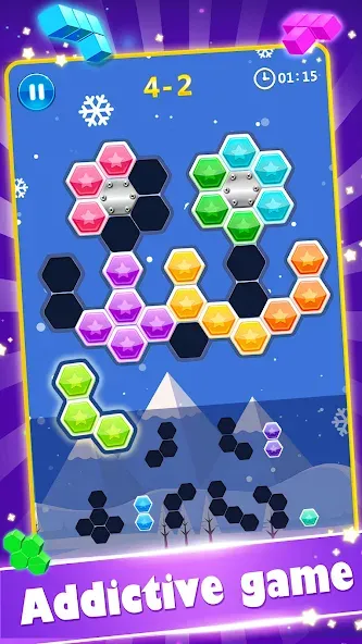 Скачать взлом Block Gems: Block Puzzle Games (Блок драгоценные камни)  [МОД Бесконечные деньги] — стабильная версия apk на Андроид screen 3