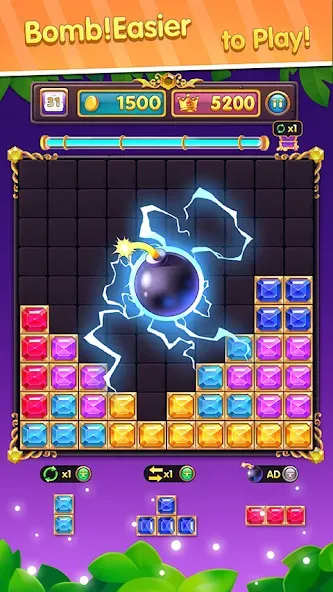 Скачать взломанную Block Puzzle: Block Blast!  [МОД Меню] — последняя версия apk на Андроид screen 2