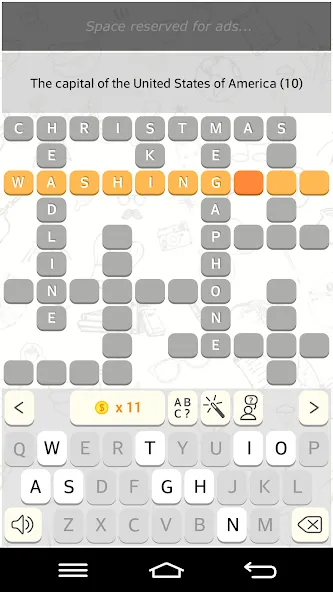 Скачать взломанную CrossWords 10 (Кроссворды 10)  [МОД Menu] — стабильная версия apk на Андроид screen 3