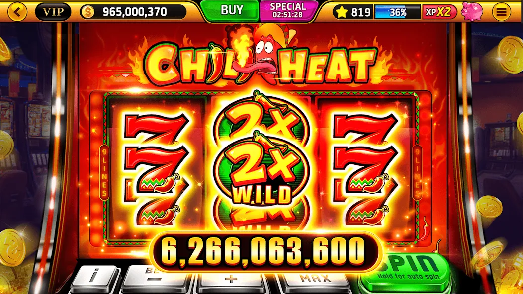 Взлом Wild Classic Slots Casino Game  [МОД Все открыто] — последняя версия apk на Андроид screen 5