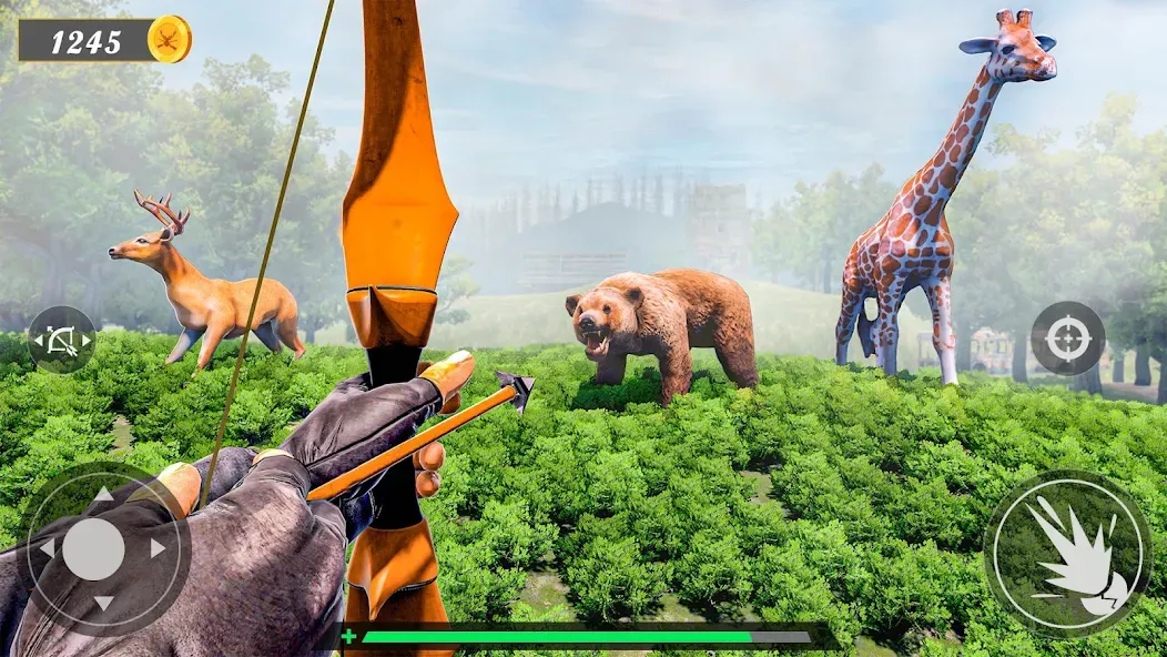 Скачать взлом Animal Archery Hunting Games  [МОД Все открыто] — полная версия apk на Андроид screen 3