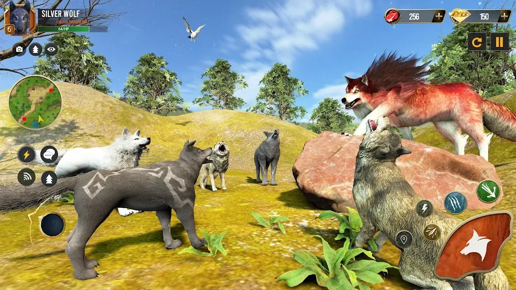 Взлом Wild Wolf Simulator Wolf Games  [МОД Бесконечные монеты] — стабильная версия apk на Андроид screen 1