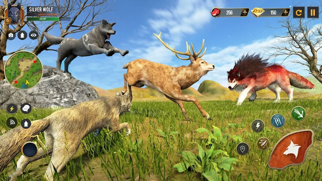 Взлом Wild Wolf Simulator Wolf Games  [МОД Бесконечные монеты] — стабильная версия apk на Андроид screen 2