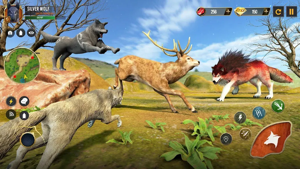 Взлом Wild Wolf Simulator Wolf Games  [МОД Бесконечные монеты] — стабильная версия apk на Андроид screen 5