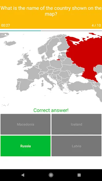 Скачать взлом Europe Map Quiz — European Cou  [МОД Много денег] — полная версия apk на Андроид screen 3