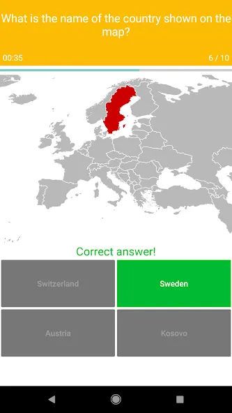 Скачать взлом Europe Map Quiz — European Cou  [МОД Много денег] — полная версия apk на Андроид screen 4