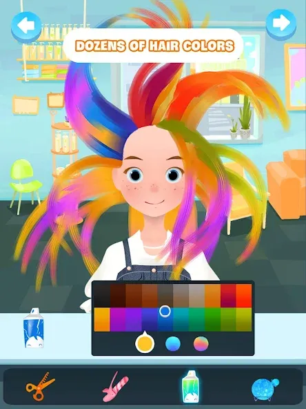 Скачать взлом Hair salon games : Hairdresser  [МОД Unlocked] — стабильная версия apk на Андроид screen 5