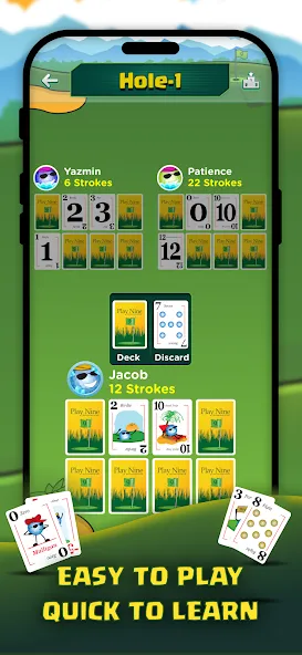 Взлом Play Nine: Golf Card Game (Плей Найн)  [МОД Mega Pack] — стабильная версия apk на Андроид screen 2