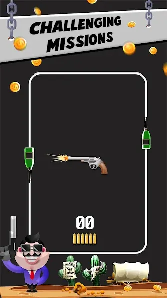 Скачать взлом Bottle Shooting VS Gun  [МОД Бесконечные монеты] — последняя версия apk на Андроид screen 1