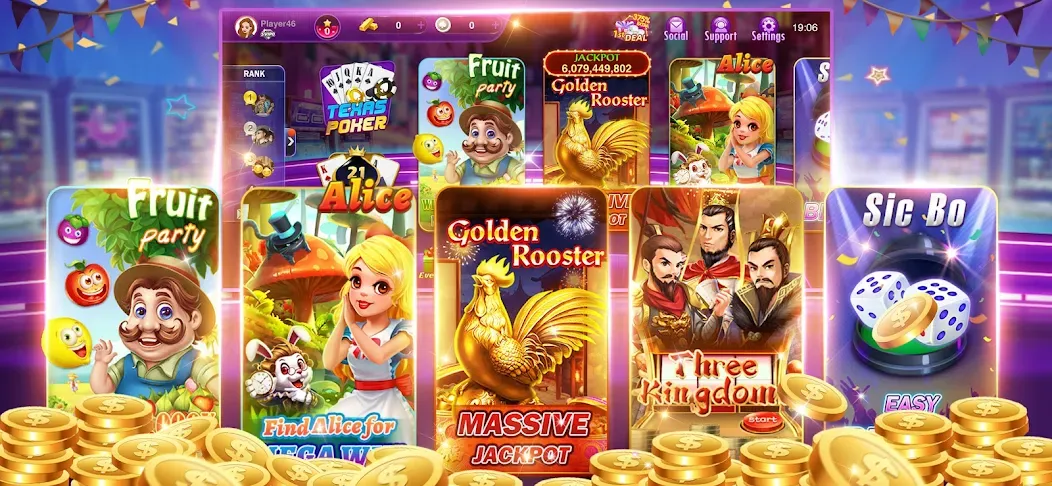 Скачать взлом Happy Poker Slots (Хэппи Покер Слоты)  [МОД Unlocked] — стабильная версия apk на Андроид screen 3