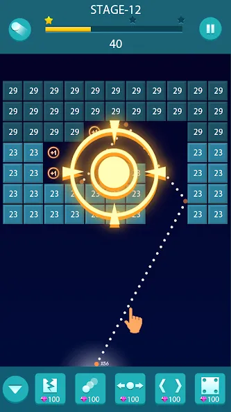 Взломанная Bricks and Balls — Brick Game  [МОД Меню] — полная версия apk на Андроид screen 4