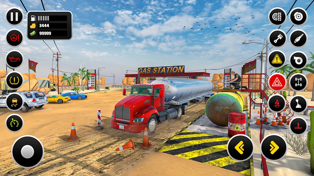 Скачать взломанную Gas Station Simulator Games  [МОД Mega Pack] — стабильная версия apk на Андроид screen 1