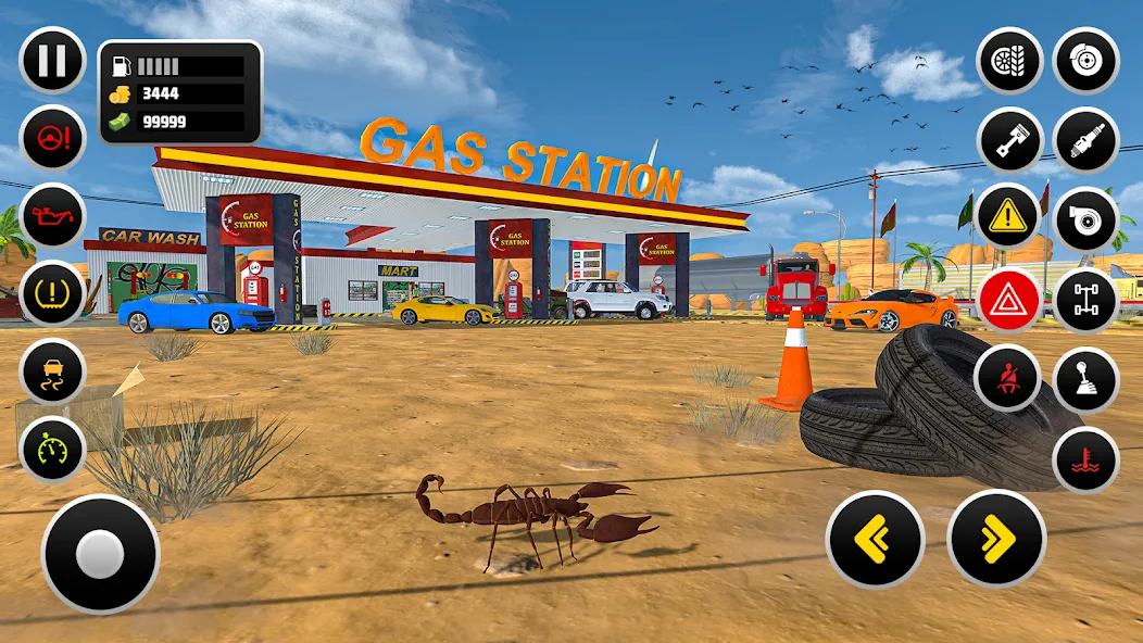 Скачать взломанную Gas Station Simulator Games  [МОД Mega Pack] — стабильная версия apk на Андроид screen 3