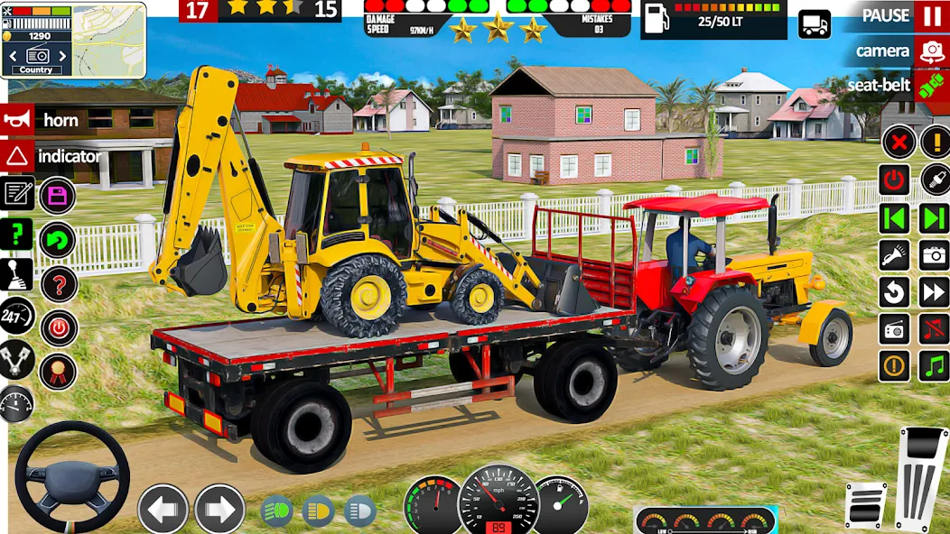 Скачать взломанную Indian Tractor Game Farming 3D  [МОД Много монет] — последняя версия apk на Андроид screen 1