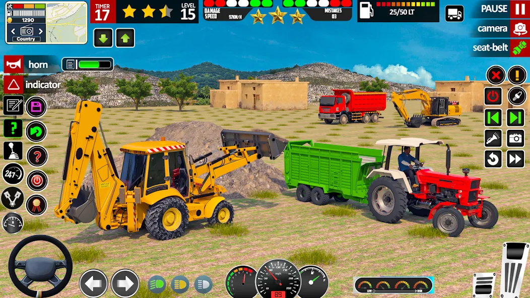 Скачать взломанную Indian Tractor Game Farming 3D  [МОД Много монет] — последняя версия apk на Андроид screen 2