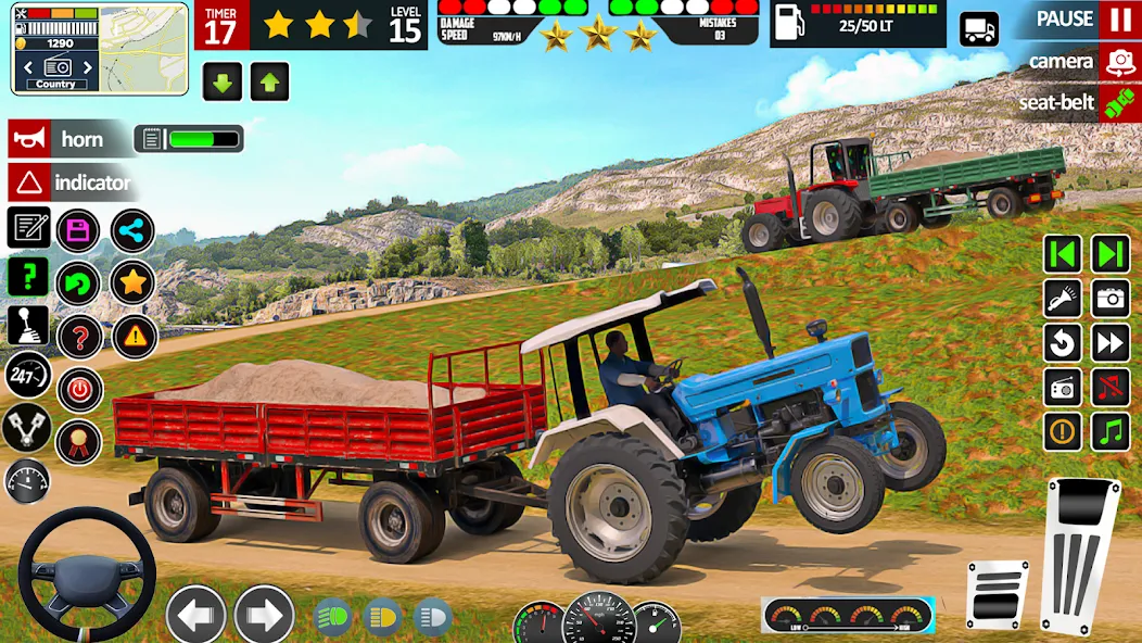 Скачать взломанную Indian Tractor Game Farming 3D  [МОД Много монет] — последняя версия apk на Андроид screen 3