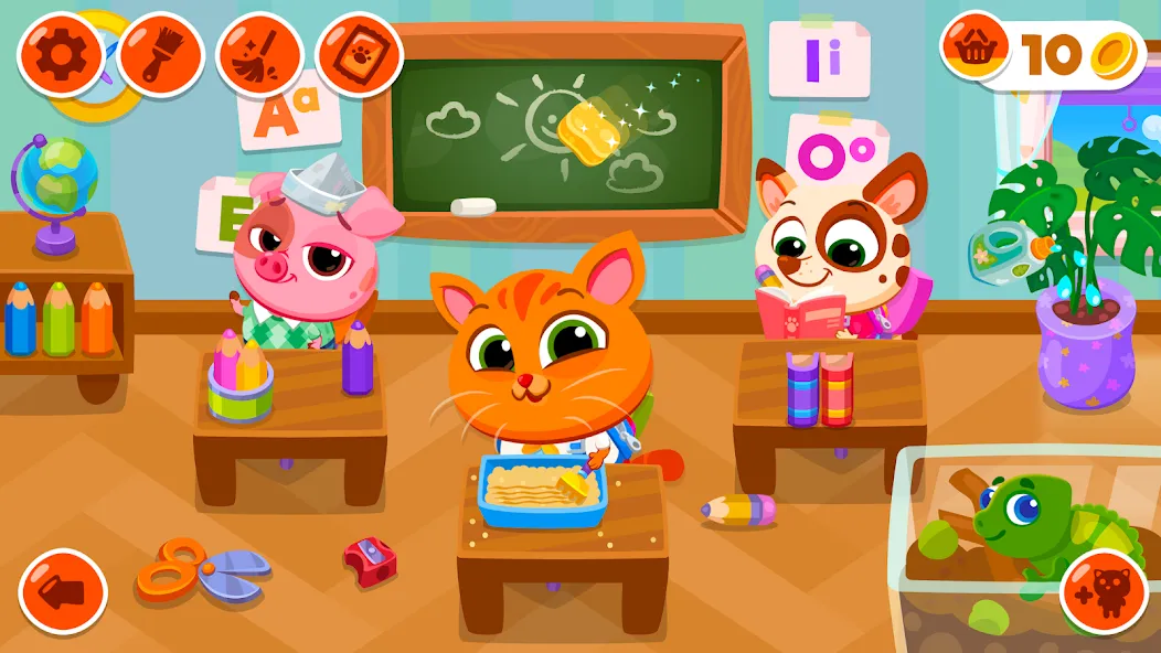 Скачать взлом Bubbu School — My Virtual Pets (Буббу Скул)  [МОД Много монет] — полная версия apk на Андроид screen 1