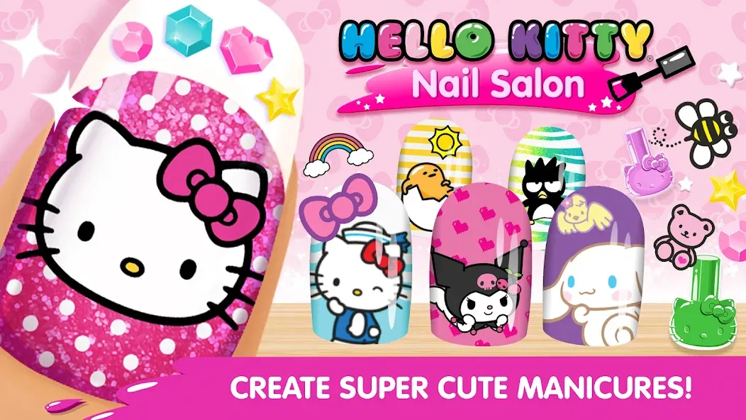 Взлом Hello Kitty Nail Salon  [МОД Все открыто] — последняя версия apk на Андроид screen 1