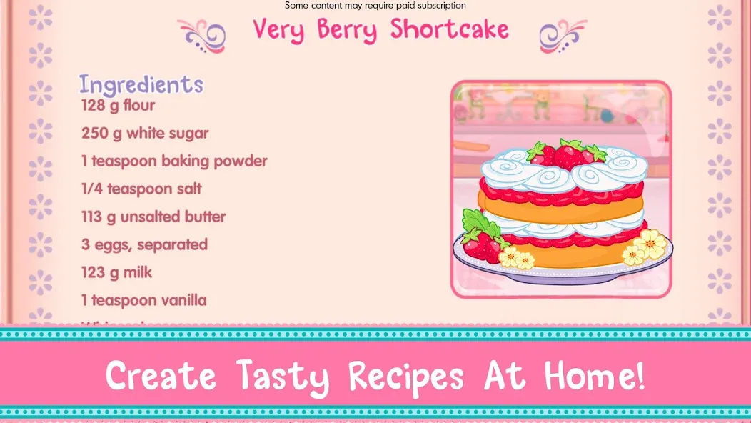 Взломанная Strawberry Shortcake Bake Shop  [МОД Mega Pack] — полная версия apk на Андроид screen 4