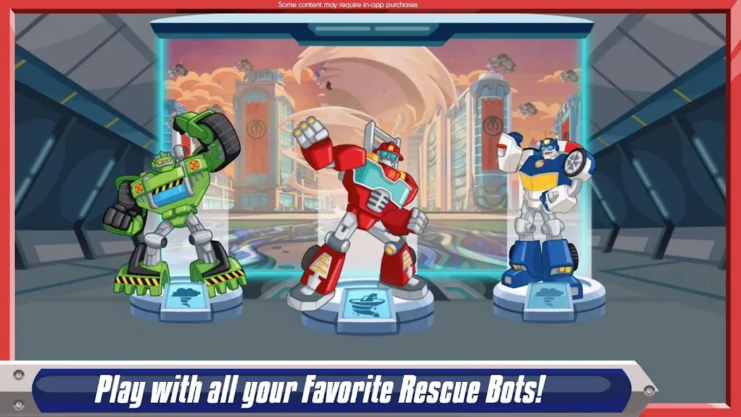 Скачать взломанную Transformers Rescue Bots: Dash (Трансформеры Боты спасатели)  [МОД Все открыто] — полная версия apk на Андроид screen 1