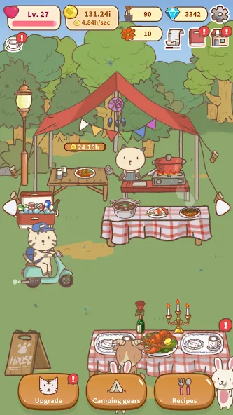 Скачать взломанную Animal Camping: Idle Camp (Анимал Кемпинг)  [МОД Unlocked] — полная версия apk на Андроид screen 5