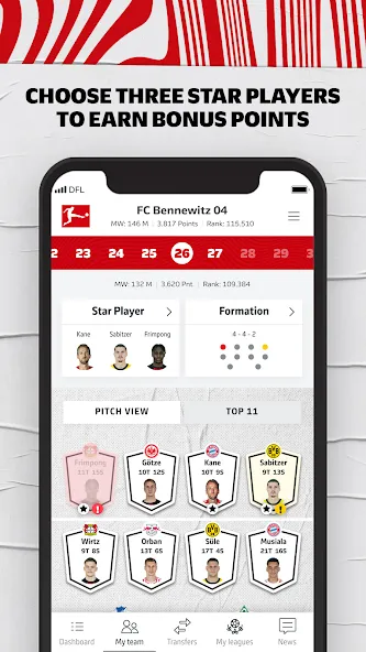 Взлом Bundesliga Fantasy Manager (Бундеслига Фэнтези Менеджер)  [МОД Бесконечные деньги] — последняя версия apk на Андроид screen 3