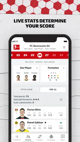 Взлом Bundesliga Fantasy Manager (Бундеслига Фэнтези Менеджер)  [МОД Бесконечные деньги] — последняя версия apk на Андроид screen 4