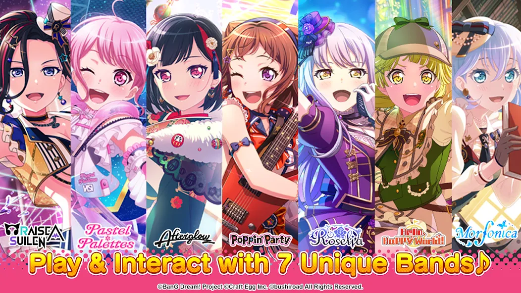 Взломанная BanG Dream! Girls Band Party!  [МОД Mega Pack] — стабильная версия apk на Андроид screen 4