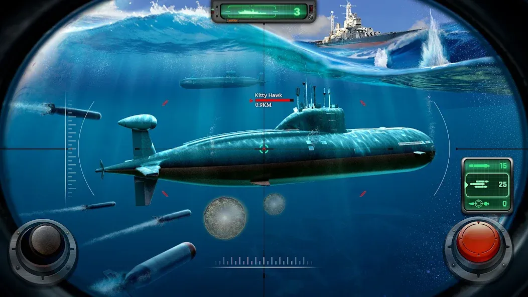 Взлом Sea War: Raid (Юбоат)  [МОД Бесконечные деньги] — последняя версия apk на Андроид screen 3