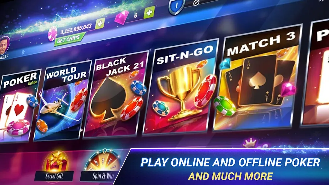 Скачать взлом Poker Zmist — Offline & Online (Покер Змст)  [МОД Unlimited Money] — стабильная версия apk на Андроид screen 2