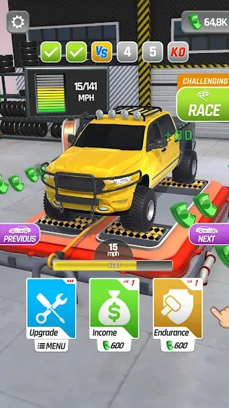 Взлом Dyno Racing (Дино Рейсинг)  [МОД Все открыто] — последняя версия apk на Андроид screen 4