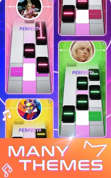 Взлом Beat Tiles: Music Game (Бит Тайлс)  [МОД Бесконечные монеты] — стабильная версия apk на Андроид screen 1