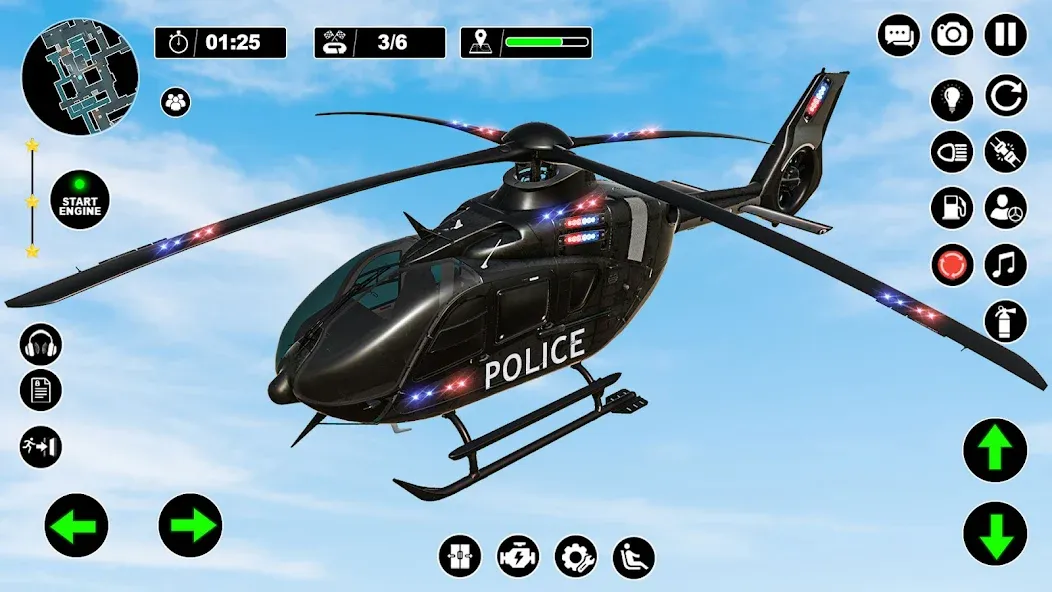 Взломанная Police Helicopter Chase Game  [МОД Unlimited Money] — стабильная версия apk на Андроид screen 5