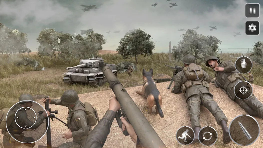 Скачать взломанную Call Of Courage : WW2 Shooting  [МОД Меню] — стабильная версия apk на Андроид screen 3