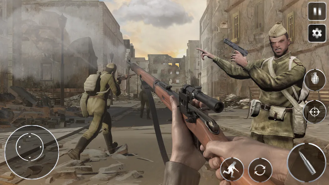 Скачать взломанную Call Of Courage : WW2 Shooting  [МОД Меню] — стабильная версия apk на Андроид screen 5