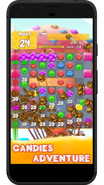 Скачать взломанную Candy 2024-Candy Match 3 Game (Кэнди 2023)  [МОД Все открыто] — стабильная версия apk на Андроид screen 1