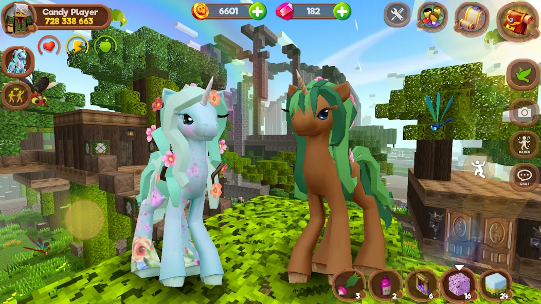 Скачать взломанную Pony World Craft  [МОД Меню] — полная версия apk на Андроид screen 3