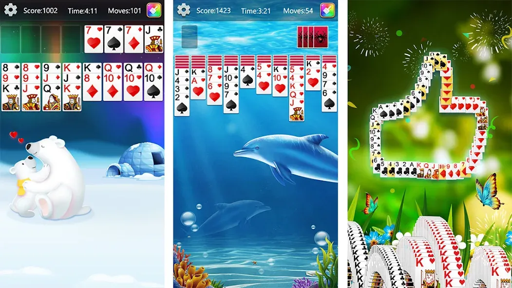 Скачать взлом Solitaire Collection Fun (Солитер Коллекция Фан)  [МОД Menu] — полная версия apk на Андроид screen 2